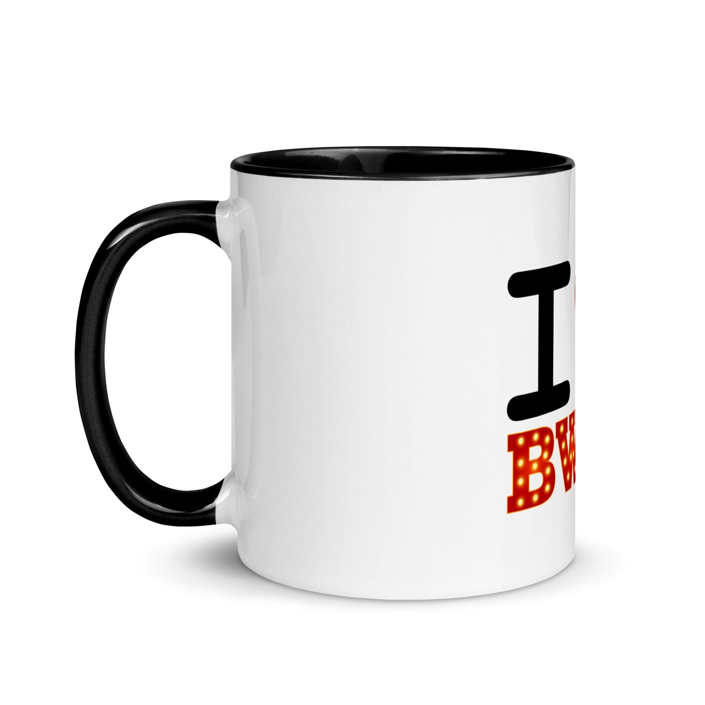 I Love Broadway Mug with Color Inside