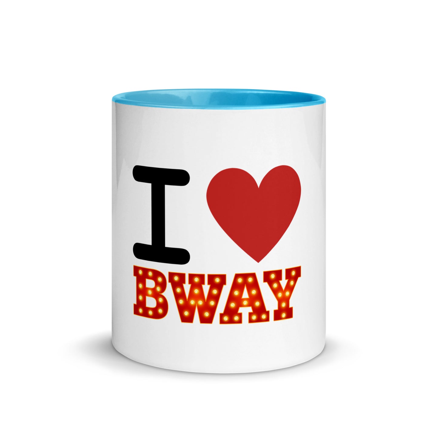 I Love Broadway Mug with Color Inside