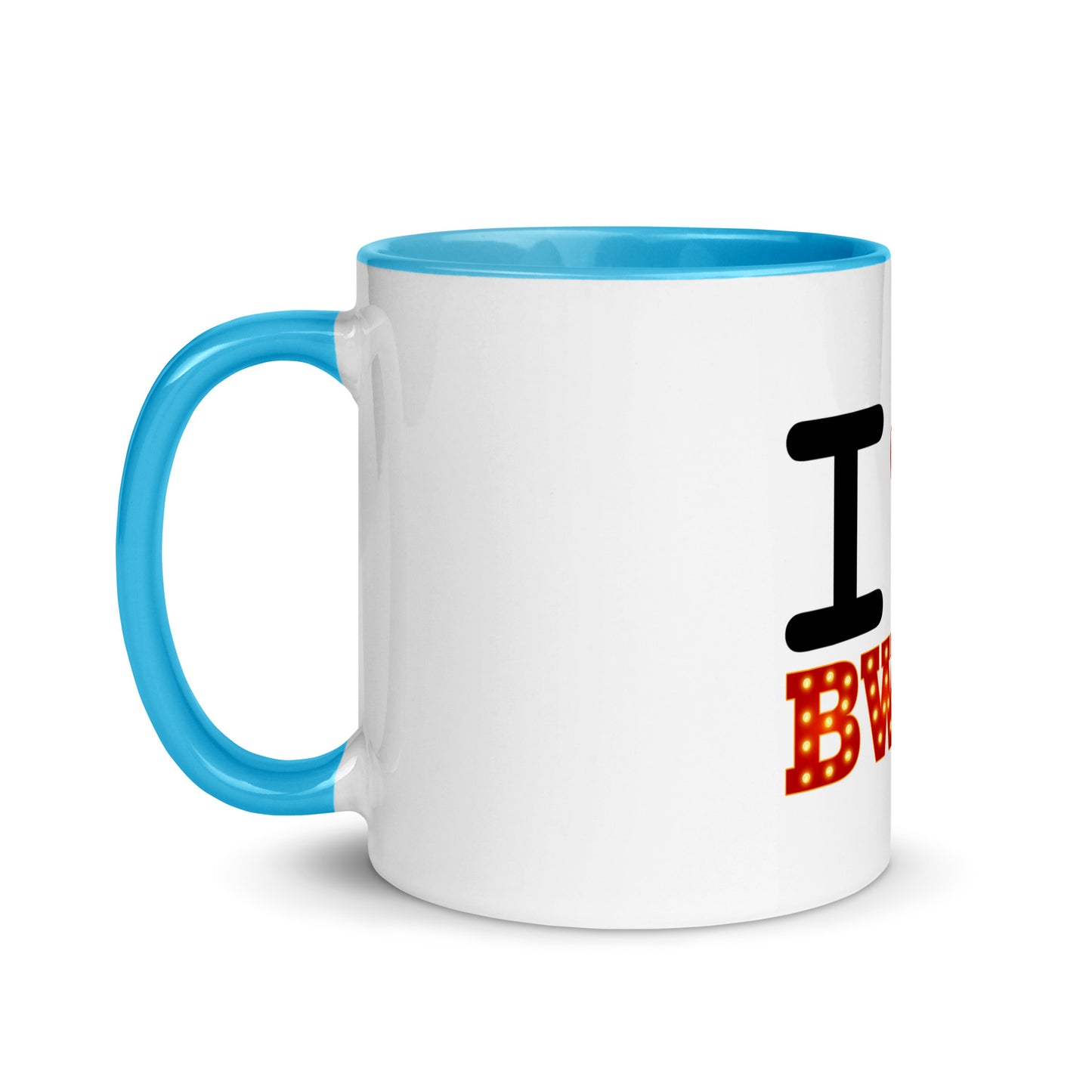 I Love Broadway Mug with Color Inside