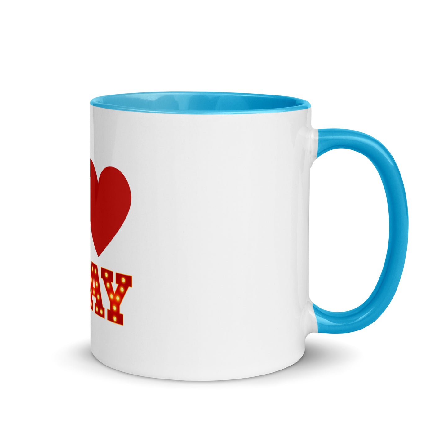 I Love Broadway Mug with Color Inside