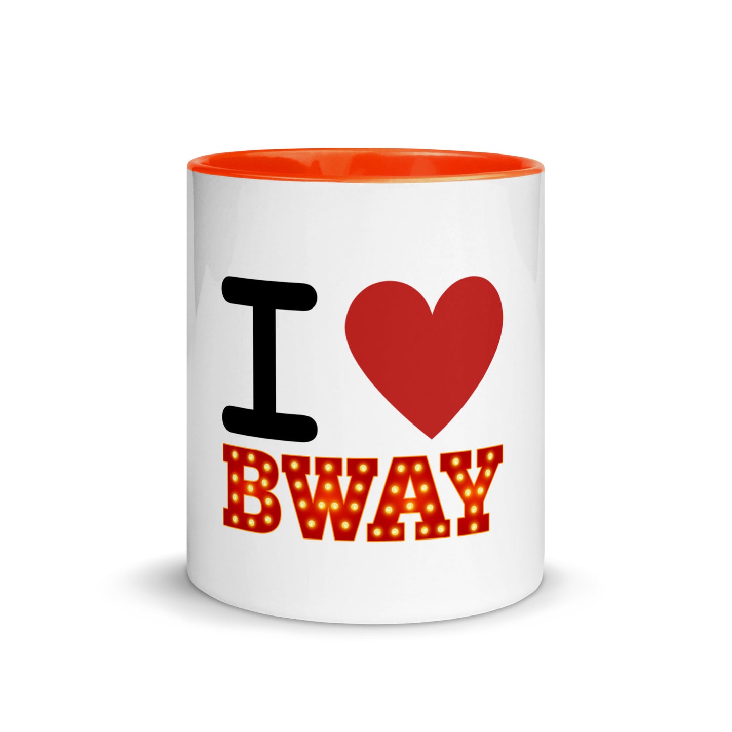 I Love Broadway Mug with Color Inside
