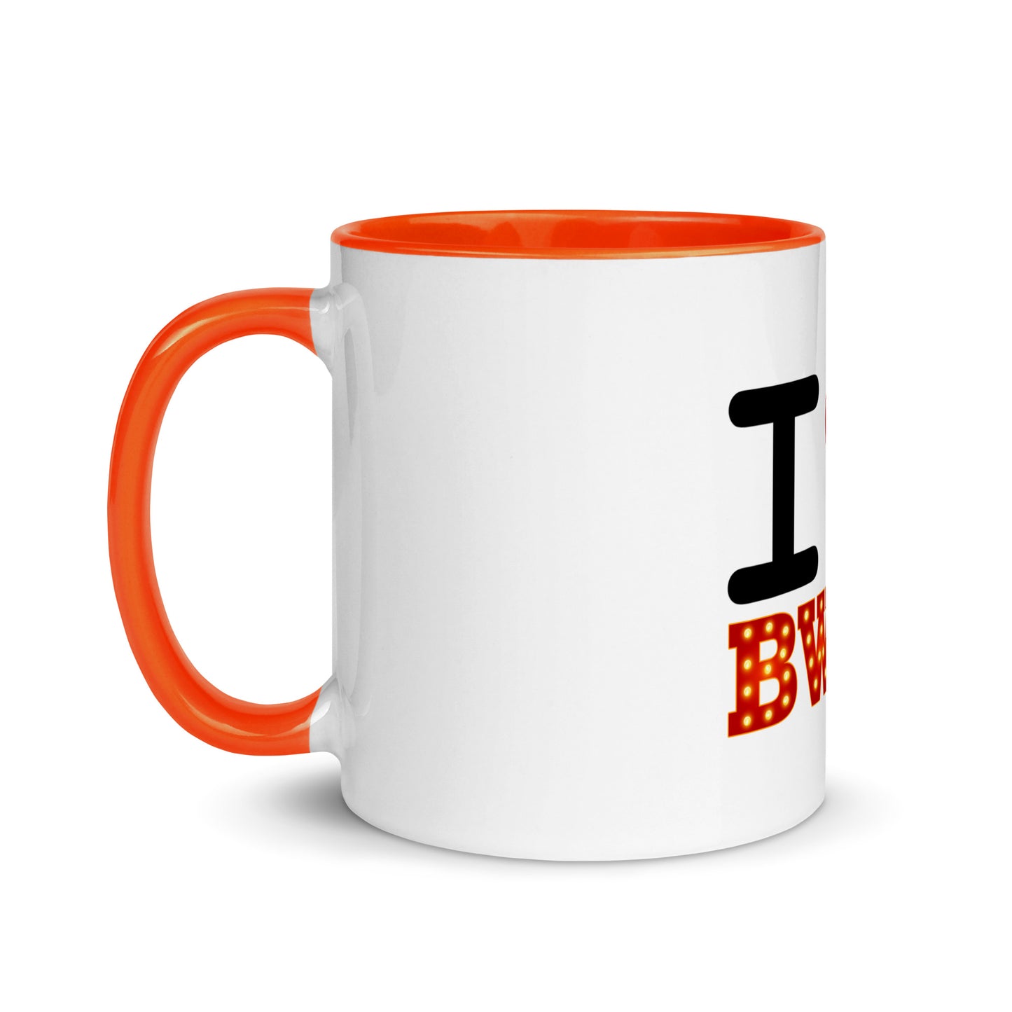 I Love Broadway Mug with Color Inside
