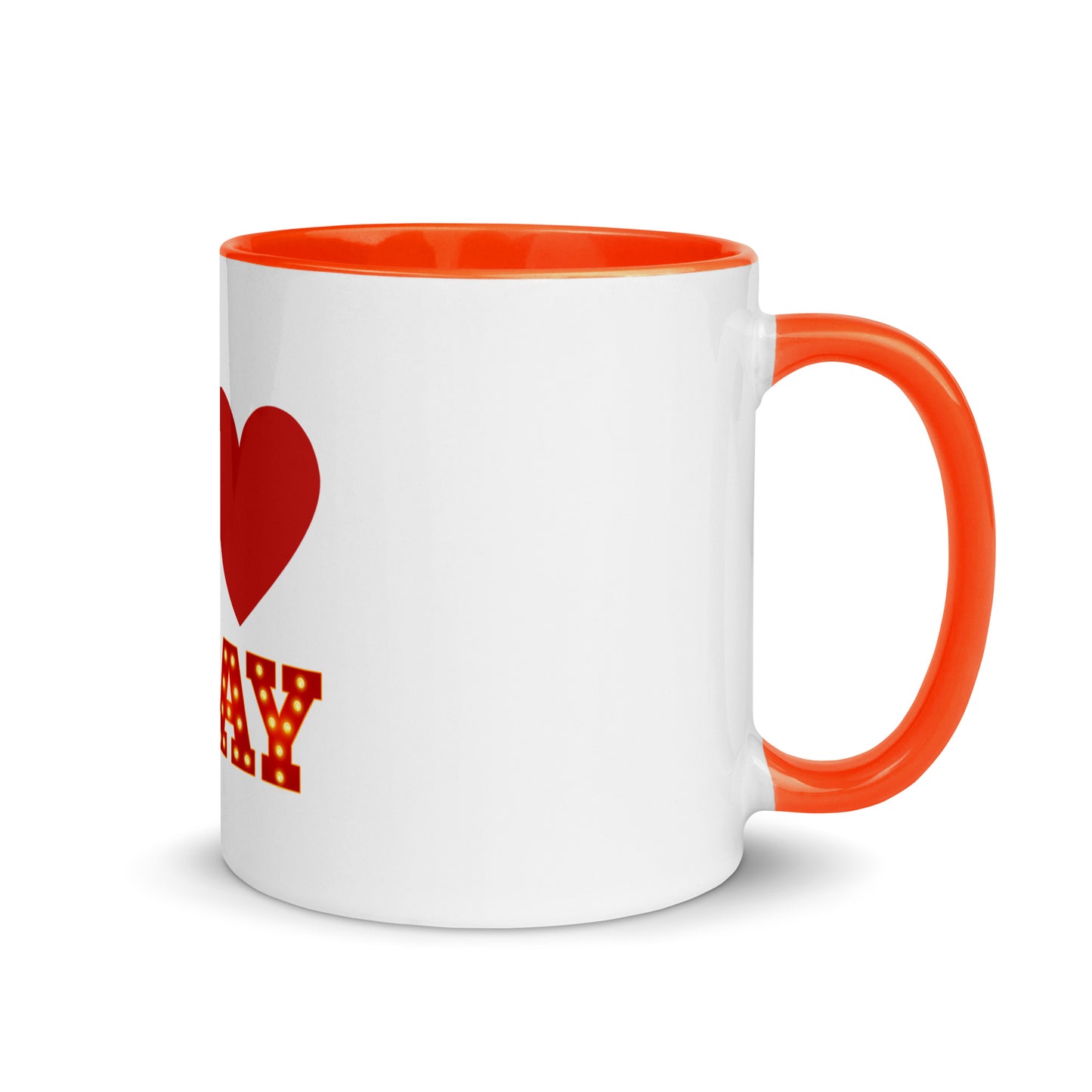 I Love Broadway Mug with Color Inside