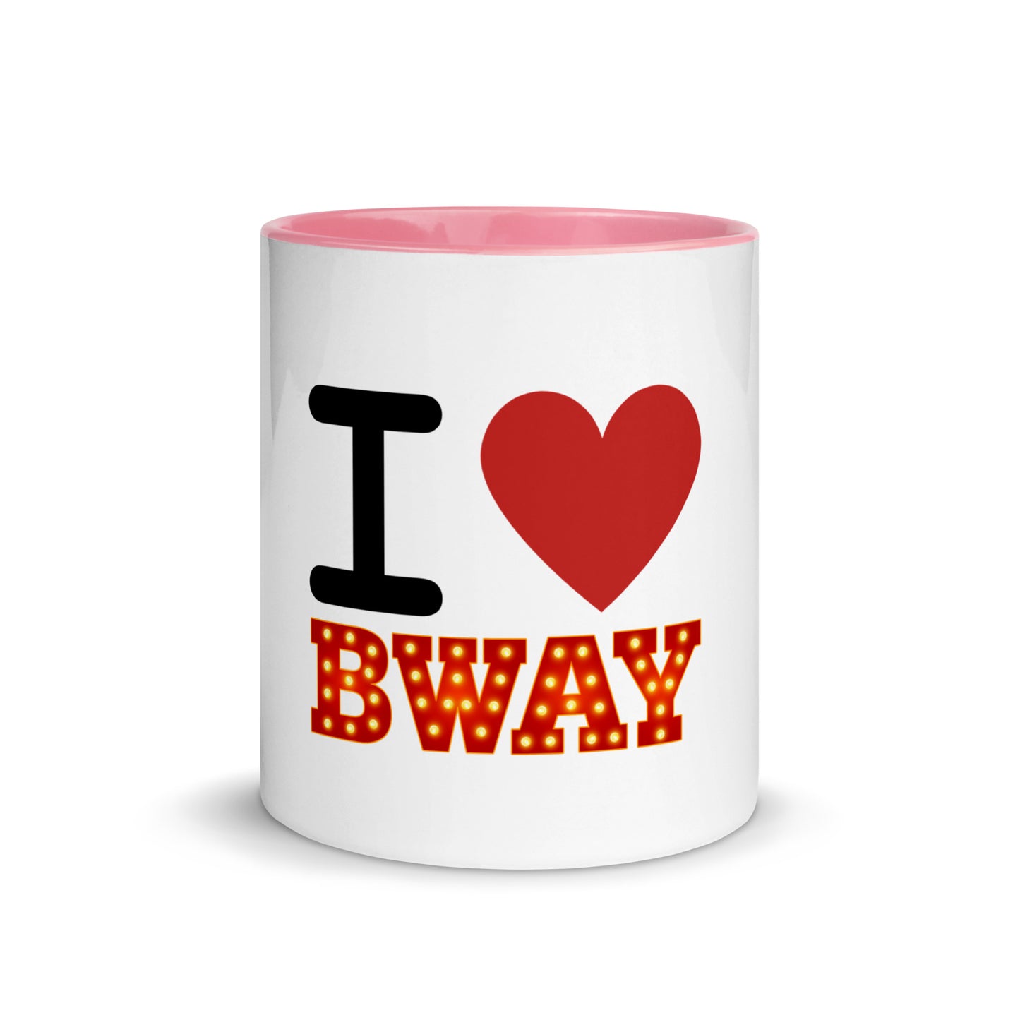 I Love Broadway Mug with Color Inside