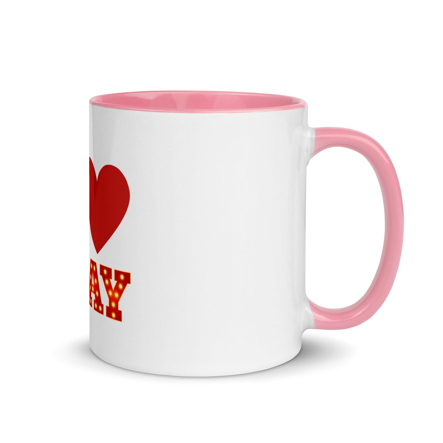 I Love Broadway Mug with Color Inside