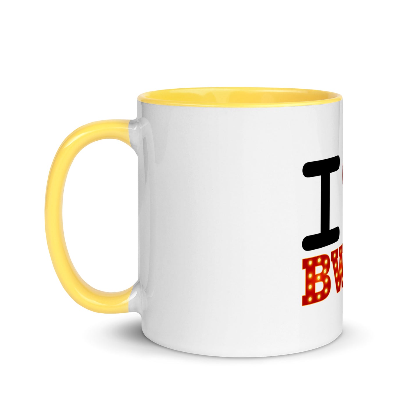 I Love Broadway Mug with Color Inside